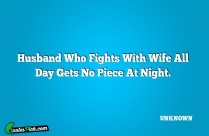 Husband Who Fights With Wife