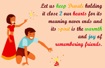 Let Us Keep Diwali Holding Quote