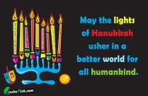 May The Lights Of Hanukkah Quote