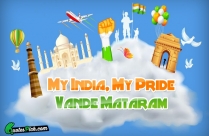 My India , My Pride...Vande Quote