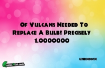 Of Vulcans Needed To