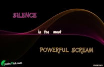 SILENCE Is The Most POWERFUL Quote
