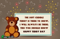 The Soft Cuddle Teddy Is