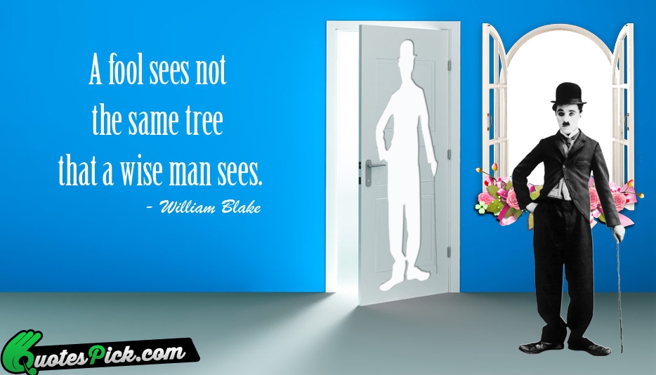 A Fool Sees Not The Same Quote by William Blake