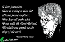 I Hate Journalists Quote